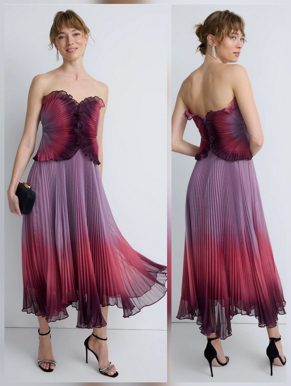 AMUR Delyth Strapless Dress Cocktail Strapless Sleeveless Size 4
